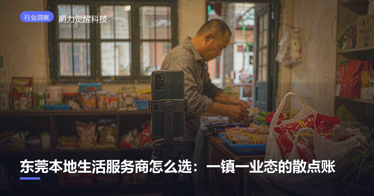 东莞本地生活服务商怎么选:一镇一业态的散点账