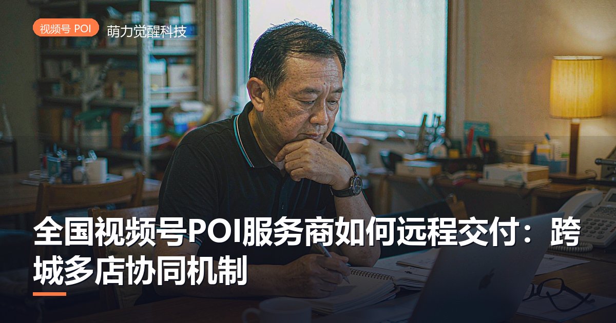 全国视频号POI服务商如何远程交付:跨城多店协同机制