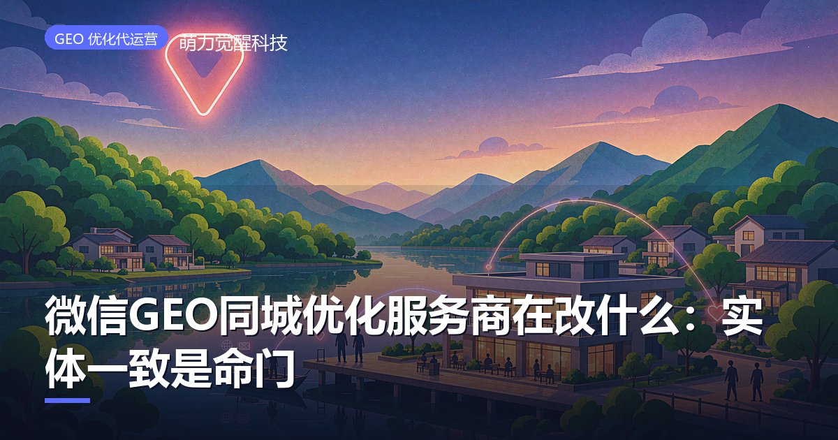 微信GEO同城优化服务商在改什么:实体一致是命门