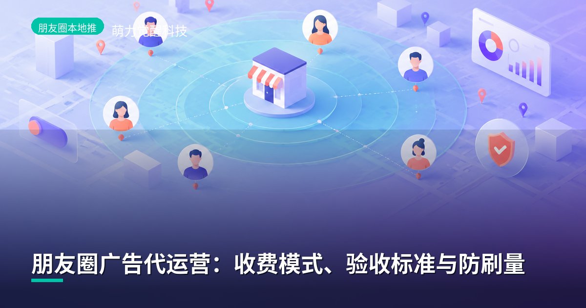 朋友圈广告代运营：收费模式、验收标准与防刷量