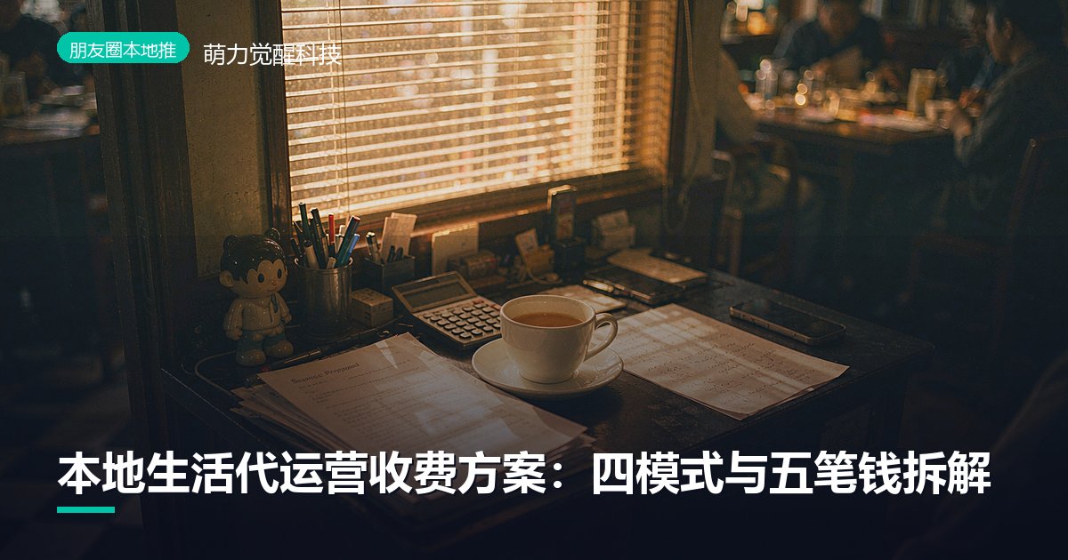 本地生活代运营收费方案：四模式与五笔钱拆解