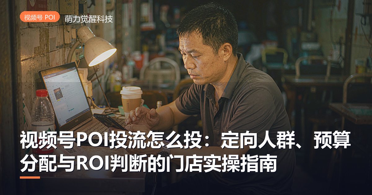 视频号POI投流怎么投:定向人群、预算分配与ROI判断的门店实操指南