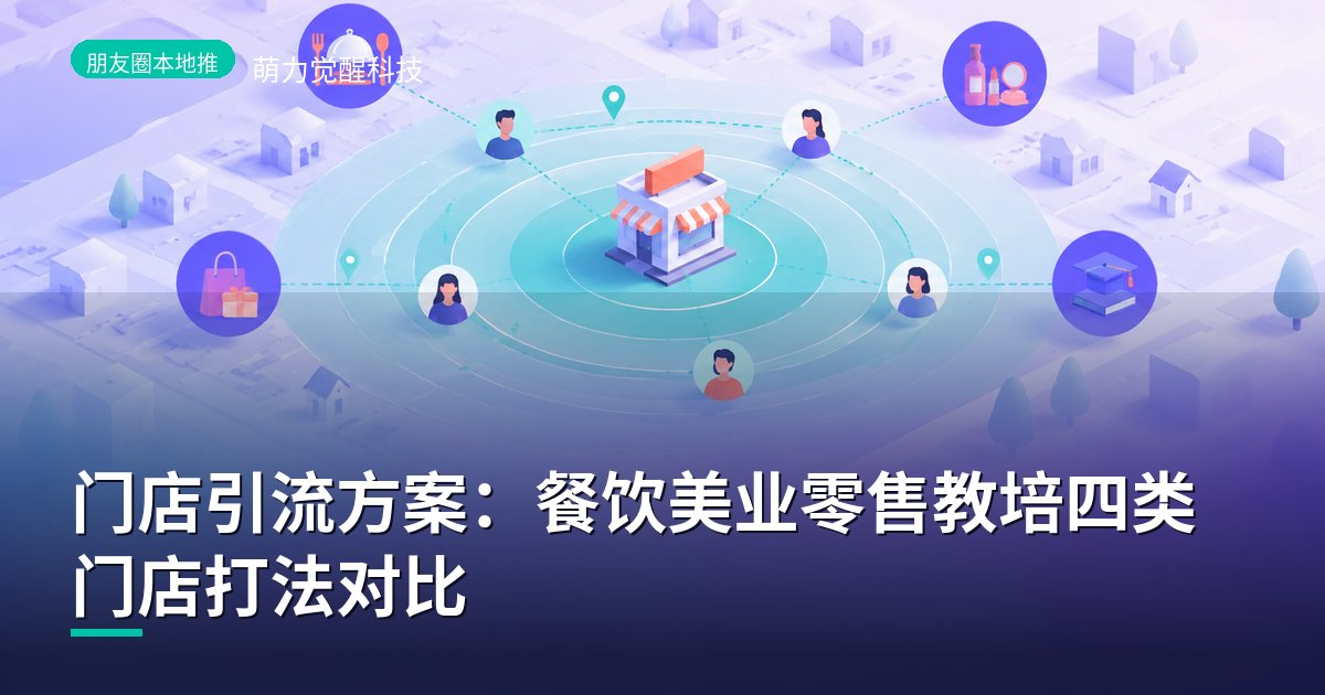 门店引流方案：餐饮美业零售教培四类门店打法对比